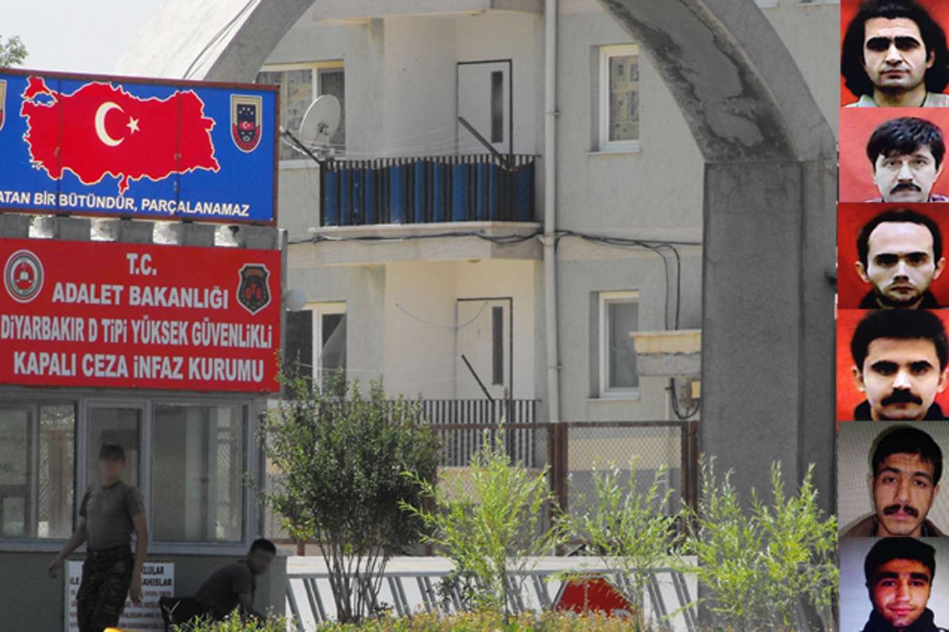 Diyarbakır'da 6 PKK'li mahkûm firar etti Diyarbakır'da 6 PKK'li mahkûm firar etti
